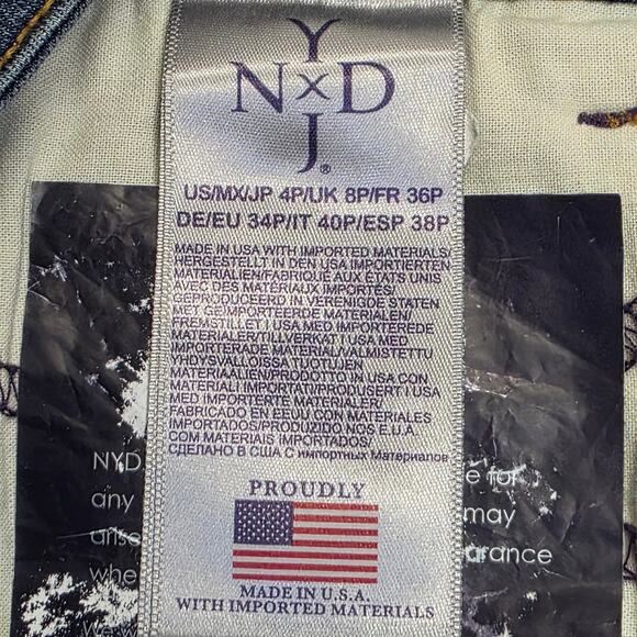 Shaping Lift Tuck Technology Flattering Petite NYDJ Sheri Slim Jeans sz 4p - Picture 13 of 16